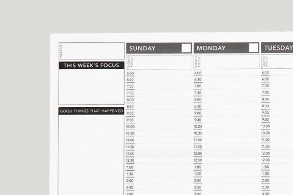 Unfastened Weekly Planner Template Printables For Happily