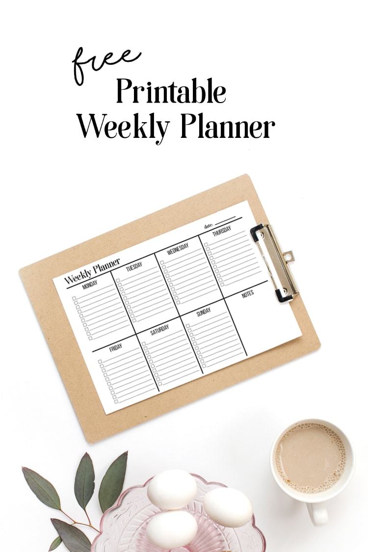 24 Unfastened Weekly Planner Template Printables For 2022 Happily