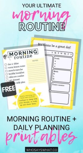 15 Morning Routine Charts to Print and Track Your Habits