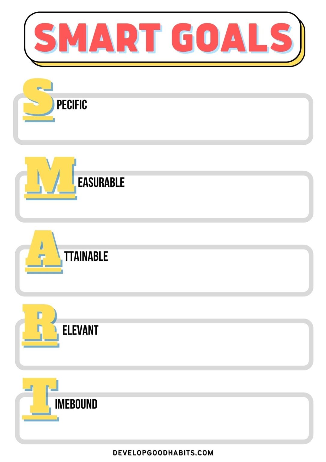 13 Free SMART Goals Templates to Edit, Download, and Print