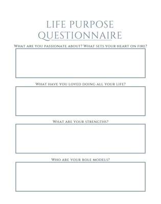 9 Life Purpose Questionnaires & Quizzes to Discover Your 