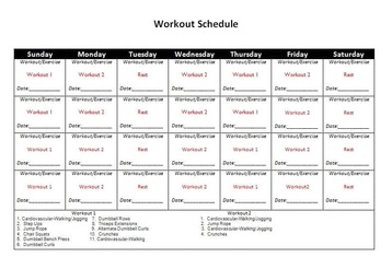 9 Free Workout Calendar Templates to Plan Your Exercise Habit