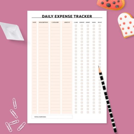 11 Free Printable Expense Trackers to Monitor Your Daily Budget