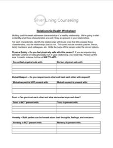 13 Printable Worksheets for All Types of Relationships