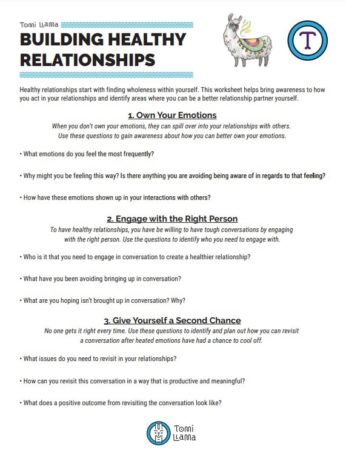 13 Printable Worksheets For All Types Of Relationships