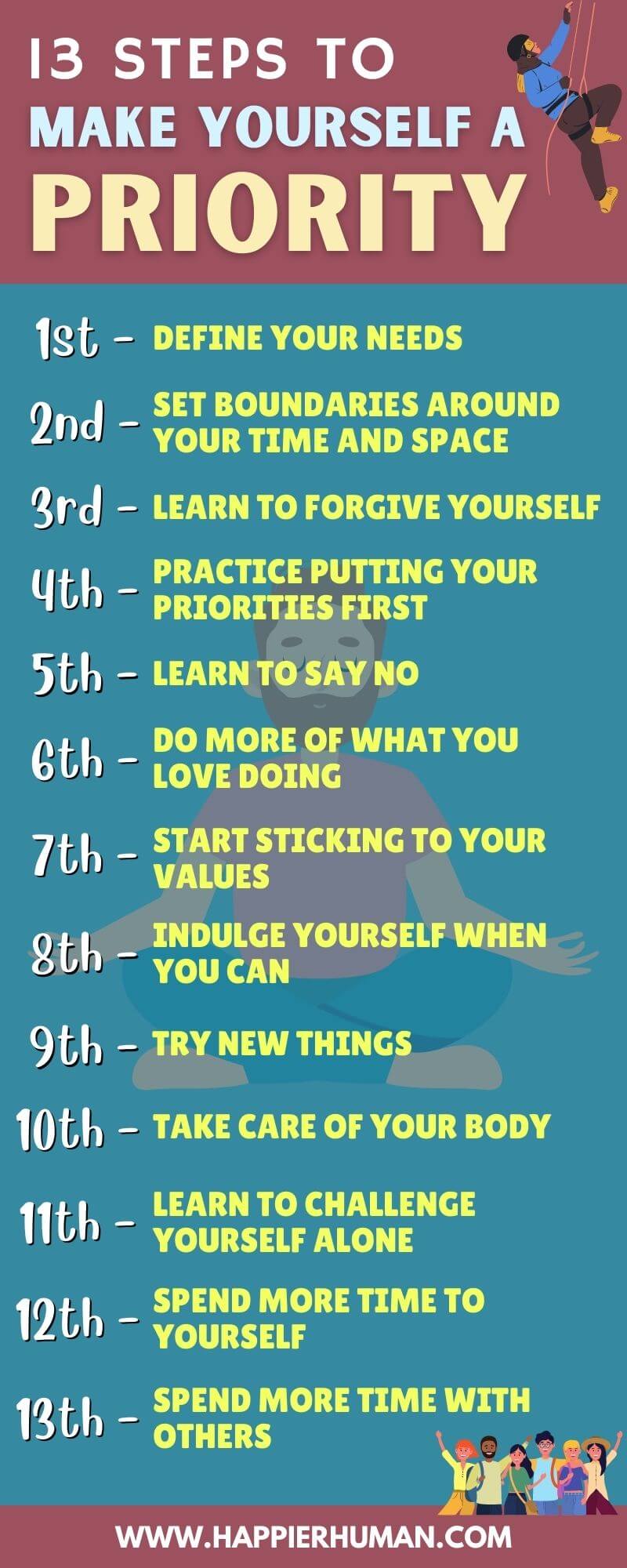 13 Steps To Make Yourself A Priority