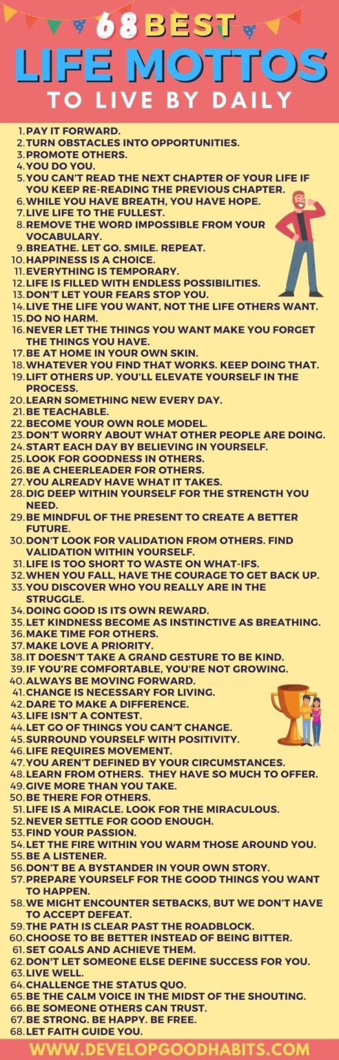 137 Best Life Mottos to Live By Daily