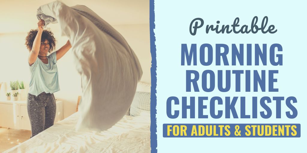 morning routine checklist examples | morning routine checklist for kids | daily routine checklist