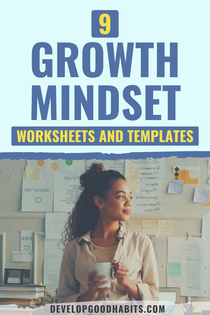 9 Growth Mindset Worksheets and Templates for 2023 – Self Help Resources