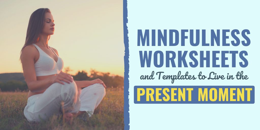 mindfulness worksheets | five mindfulness worksheets | free printable mindfulness worksheets for adults