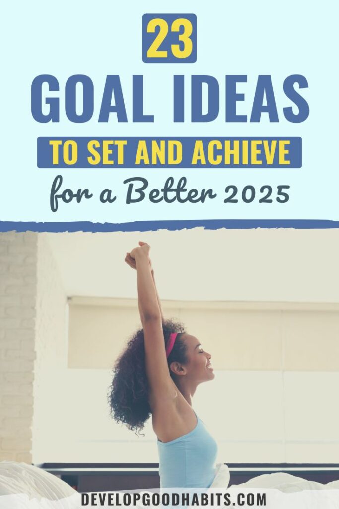 Planning for a better 2025? These 23 actionable goal ideas will help you stay motivated, organized, and ready to achieve your dreams.Personal Development Goals | 2025 Goal Setting | New Year Goals List | Achievable Goals Inspiration | Life Transformation Tips | Smart Goal Planning | Healthy Lifestyle Goals | Long-Term Vision Ideas  