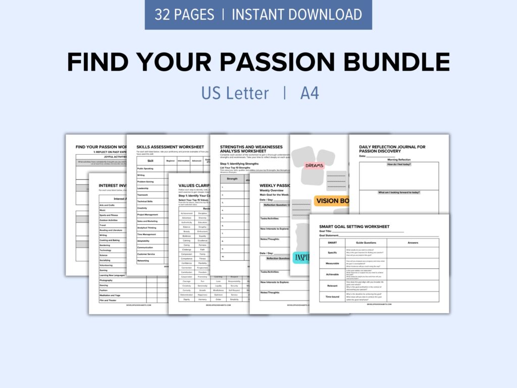 find your passion and skills worksheet | smart goals templates | free printable smart goals worksheet